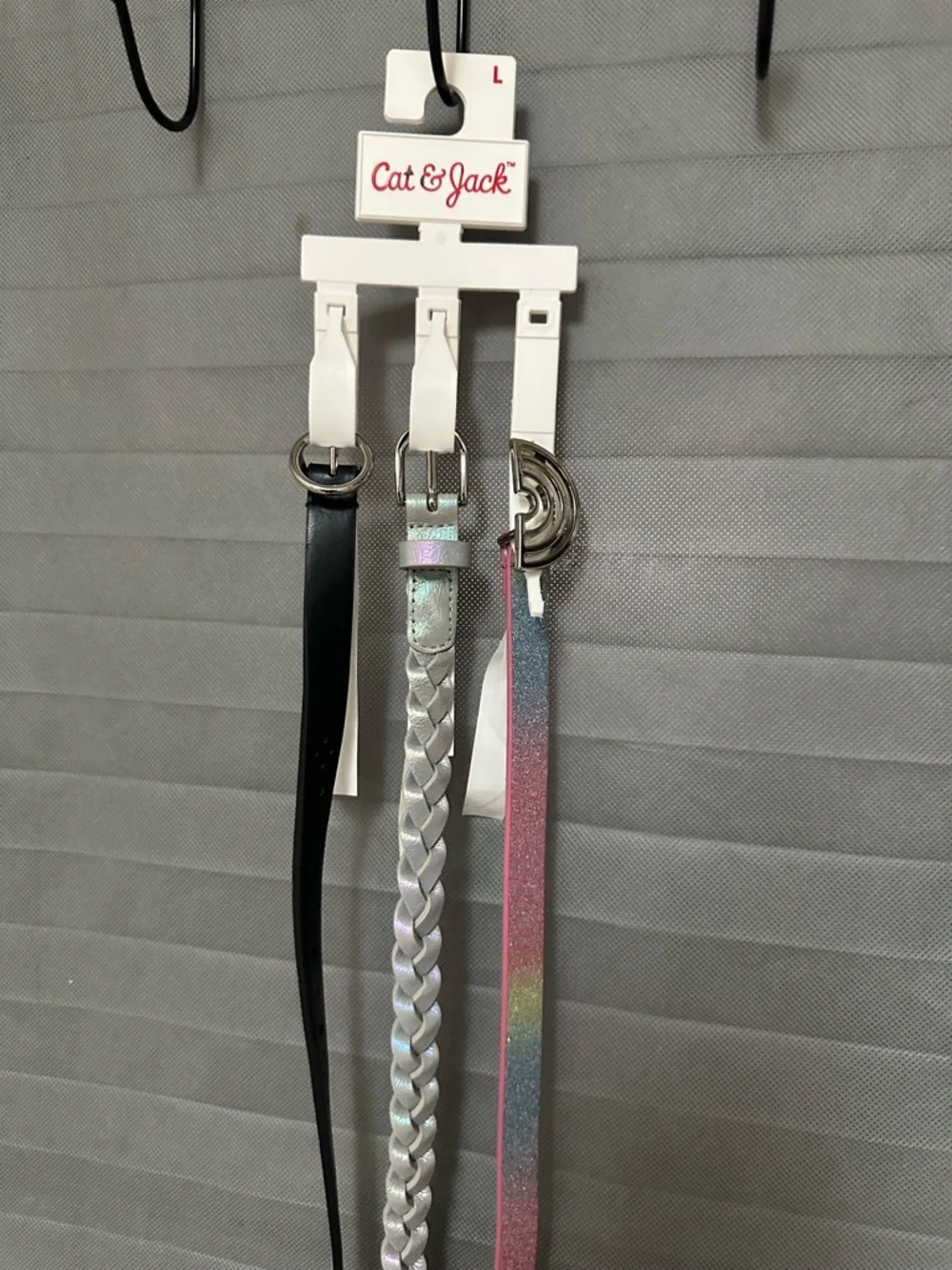 TARGET Girls 3pk Rainbow Belts - Cat & Jack : Adjustable skinny Belts size lg